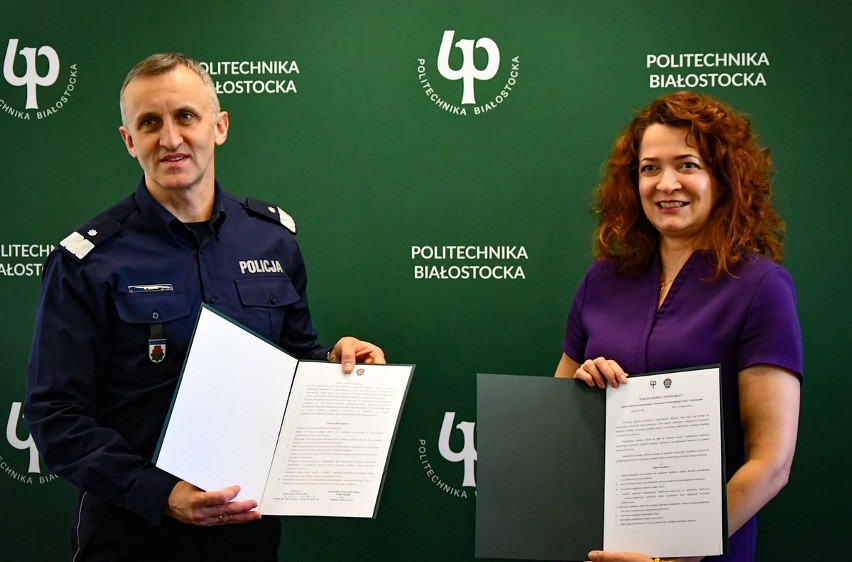 Białystok. Porozumienia pomiędzy Politechniką Białostocką a Komendą Wojewódzką Policji w Białymstoku
