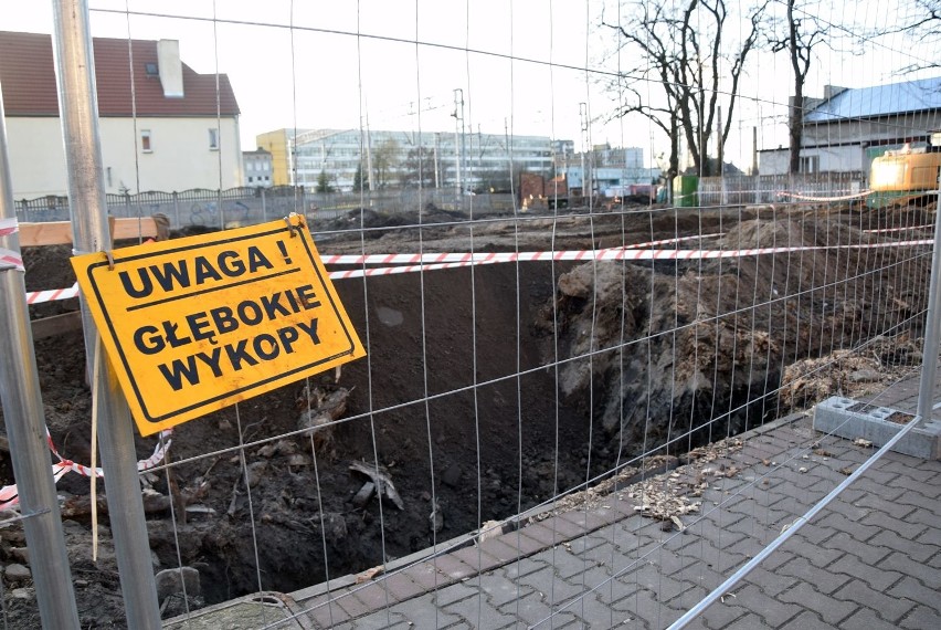 Trwają prace przy ulicy Dworcowej w Stargardzie