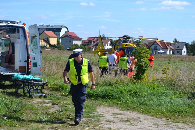 Potrącenie pieszego w Człuchowie 4 września