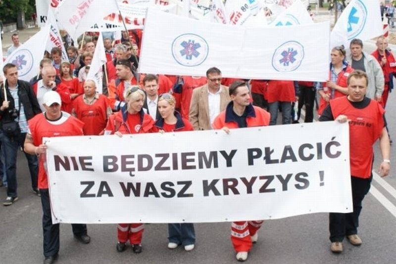 Protest w Białymstoku: STOP umowom śmieciowym!