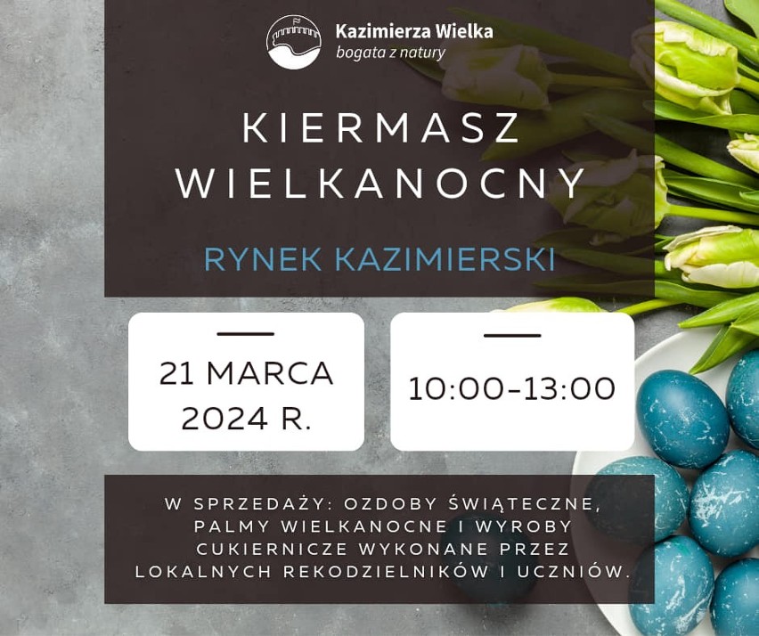 Pierwszy dzień kalendarzowej wiosny w Kazimierzy Wielkiej. Będzie kiermasz i zbiórka pieniędzy