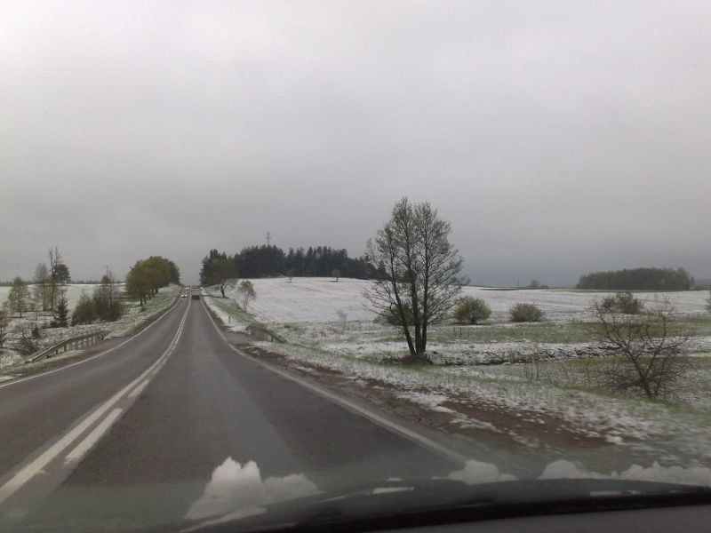 Tak wyglądała dziś rano trasa Kuźnica - Białystok