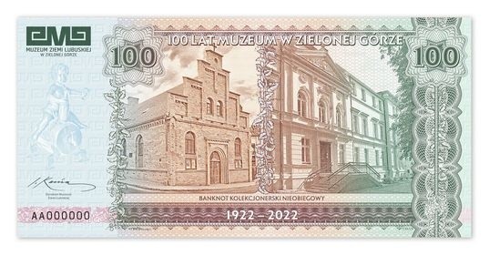 Muzeum Ziemi Lubuskiej ma banknot kolekcjonerski wydany z...