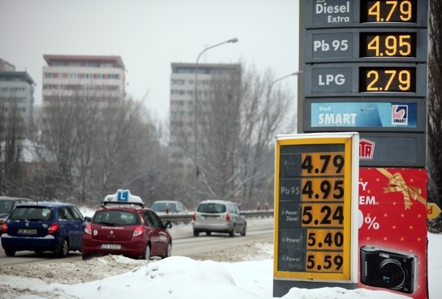 Takei ceny zarejstrowaliśmy 27 grudnia na jednej ze szczecińskich stacji paliw.