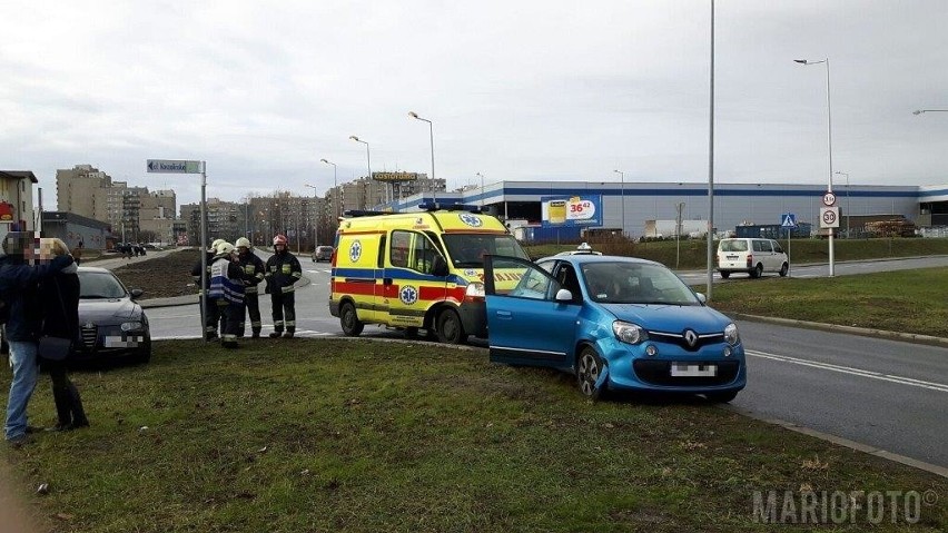 Wypadek na Malince w Opolu. Zderzyły się dwa auta