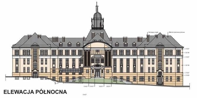 Wizualizacja budynku, który tak ma wyglądać po restauracji. Projekt przygotowują: Pracownia Projektowa Colosseum, arch. Mirosław Zwolski i Studio Projektowe Profil, arch. Janusz Kaczmarek. 