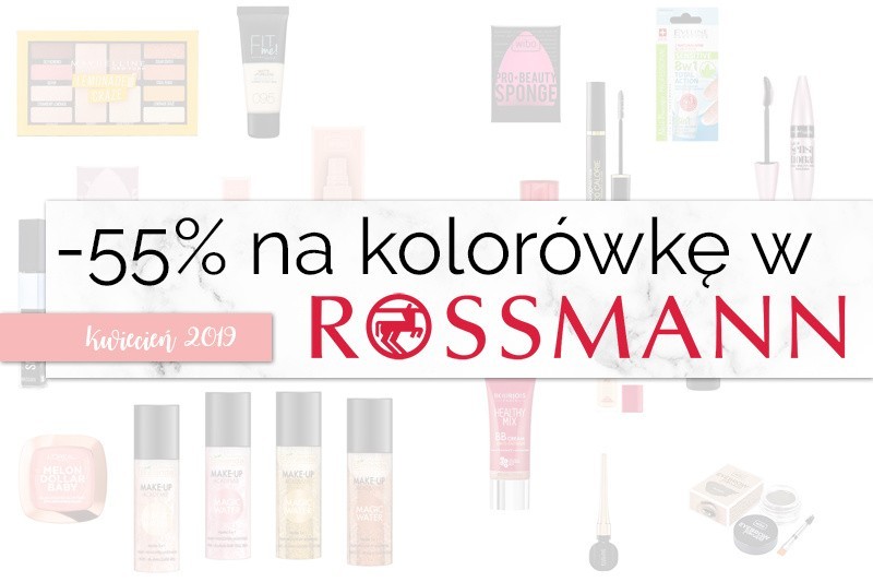 ROSSMANN: promocja -55 proc. na kolorówkę w lutym? Kosmetyki do makijażu i nie tylko w sieci Rossmann. Zasady promocji? [10. 2. 2020 r.]