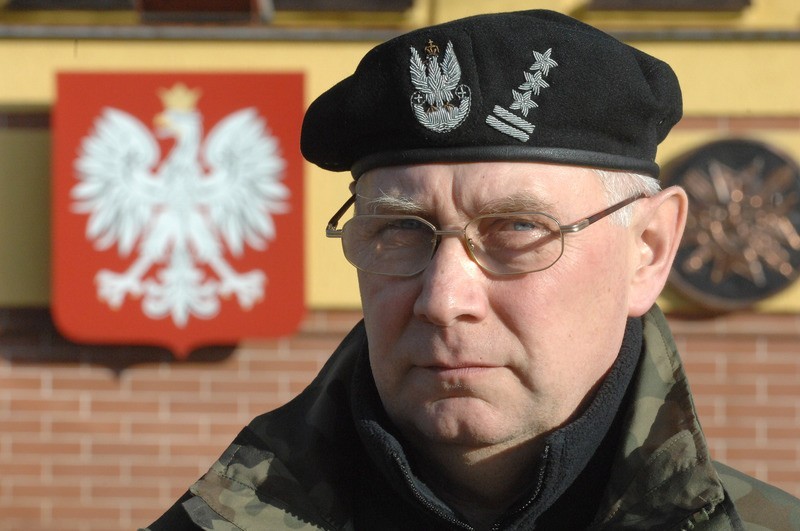Pułkownik Mieczysław Pawlisiak, dowódca 1 Brygady...