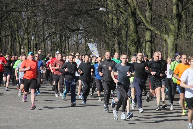 Parkrun Łódź w parku Poniatowskiego