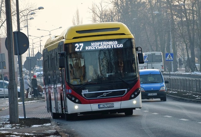 W 2015 roku autobusy na linii nr 27 w Inowrocławiu przewiozły prawie 1,4 mln osób
