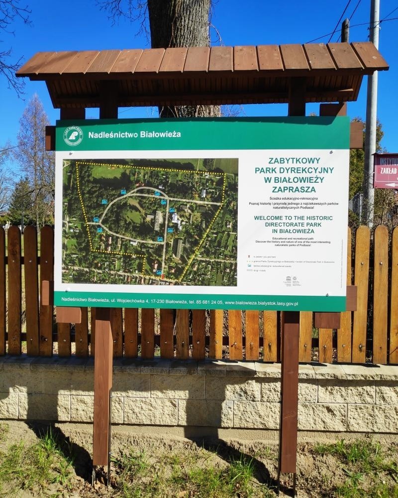 Zabytkowy Park Dyrekcyjny w Białowieży. Nowa atrakcja w Puszczy Białowieskiej (zdjęcia)