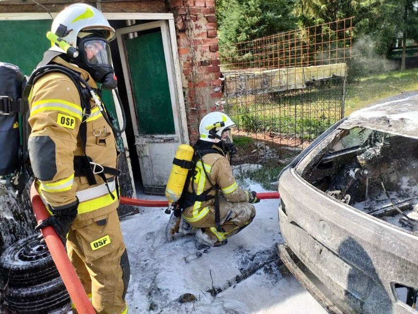To był kolejny w czerwcu pożar samochodu w okolicach Leszna....