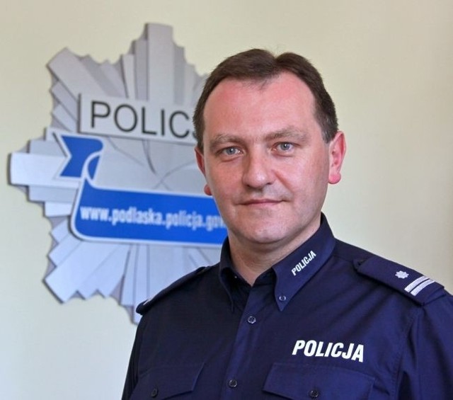 podinsp. Andrzej Baranowski, rzecznik prasowy podlaskiego komendanta wojewódzkiego policji