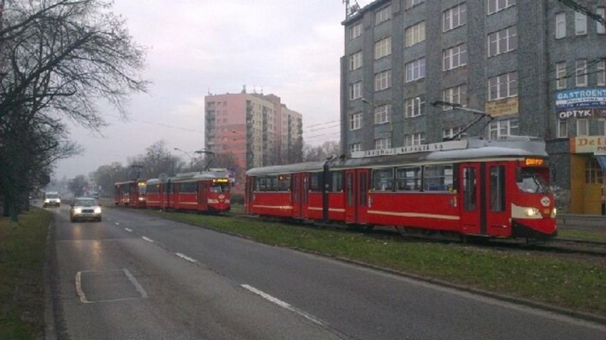 Tramwaje w Sosnowcu nie jeżdżą z powodu zerwanej trakcji