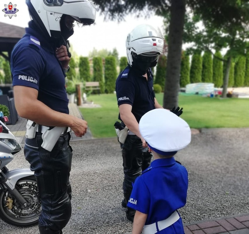 Policjanci z lubelskiej drogówki spełnili marzenie chłopca