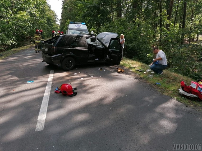 Dwie osoby zostały ranne w wypadku na drodze wojewódzkiej...