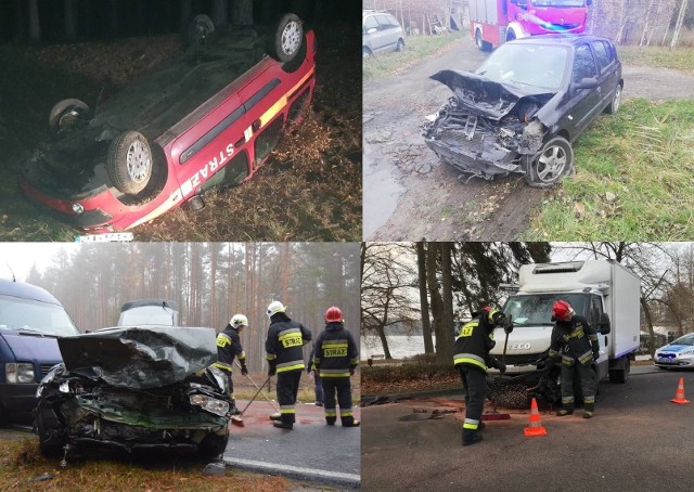 W listopadzie doszło do ponad 20 wypadków i kolizji w regionie koszalińskim. Sprawdź na kolejnych slajdach >Zobacz także: Wypadek na drodze Koszalin - Kołobrzeg koło Mścic