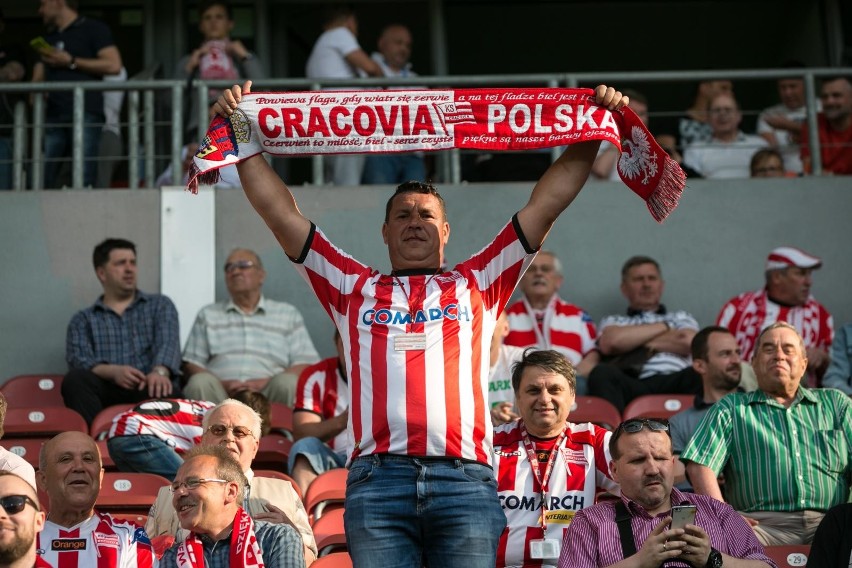Kibice na mecz Cracovia - Śląsk Wrocław
