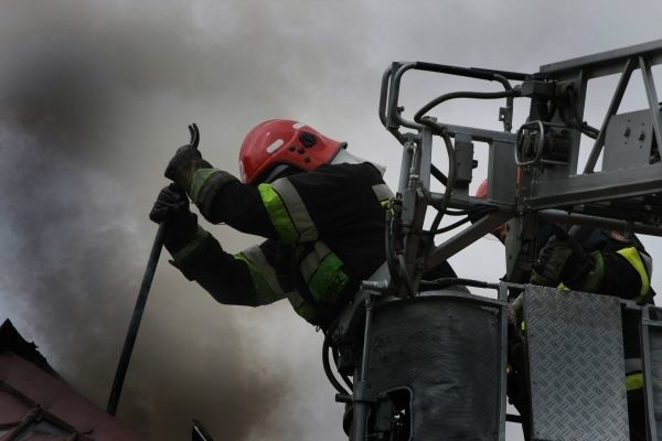 Do pożaru wyjechały dwa zastępy straży pożarnej