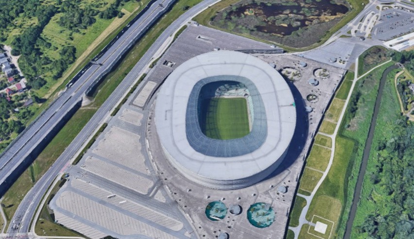 Znasz ten widok? Stadiony Lotto Ekstraklasy z satelity w ujęciu 3D [GALERIA]