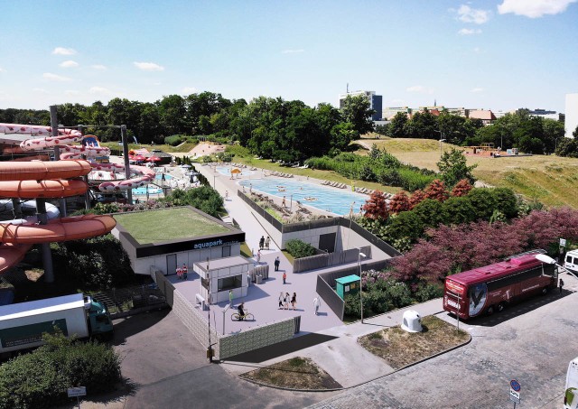 Rusza rozbudowa wrocławskiego Aquaparku. Będzie sporo nowości i więcej zieleni.
