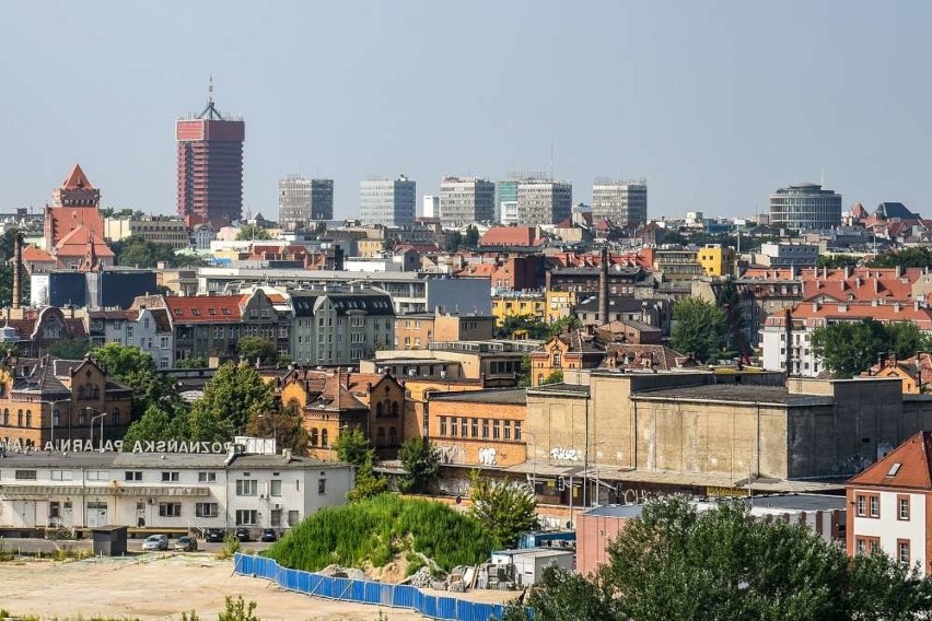 Panorama Poznania z wieży Elektrociepłowni Garbary