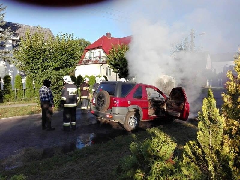 Do pożaru samochodu doszło na ul. Sportowej w Witnicy.