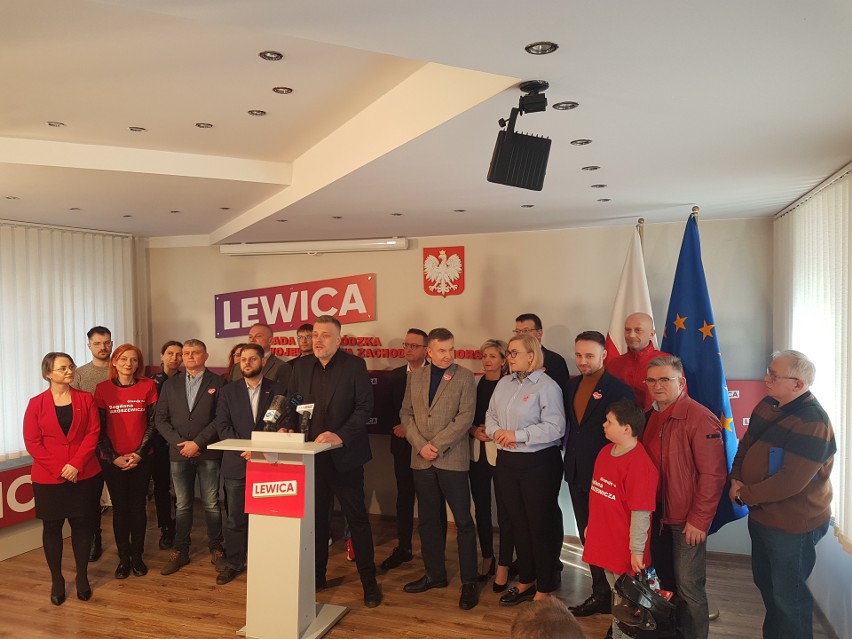 Konferencja prasowa Lewicy w Szczecinie