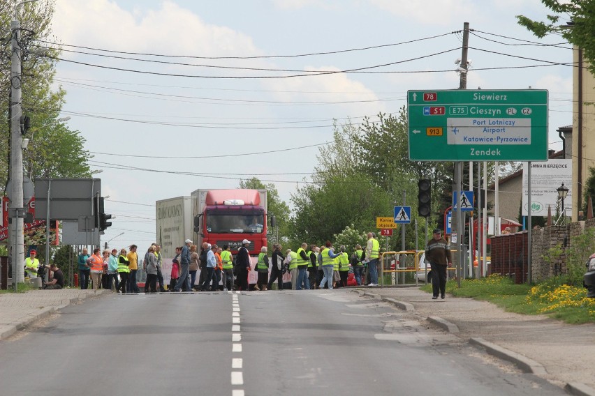 Protest mieszkańców Mierzęcic