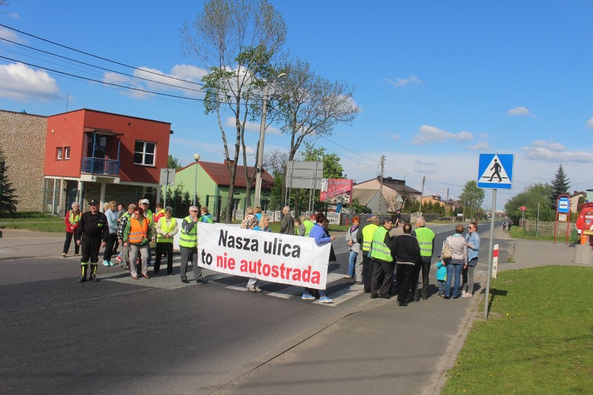 Protest mieszkańców Mierzęcic