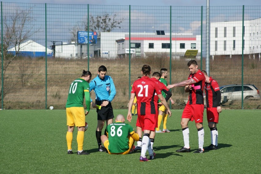 GKS Przodkowo w wygranym meczu 3:1 w Gdańsku z Jaguarem...