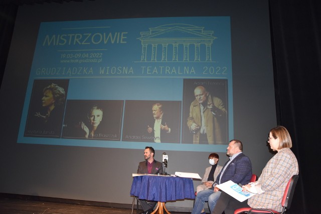 Dyrekcja i pracownicy Centrum Kultury Teatr w Grudziądzu zaprezentowali repertuar Grudziądzkiej Wiosny Teatralnej. Jej hasło to "Mistrzowie".