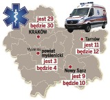 Dodatkowe ambulanse dla czterech powiatów