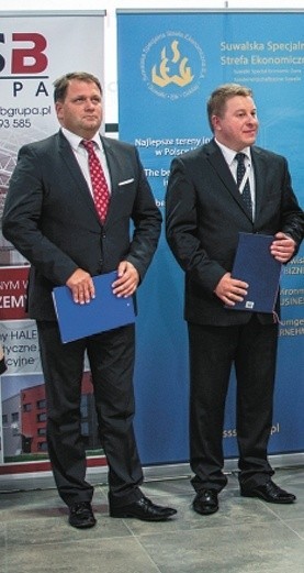 Suwalskiej strefie patronuje m.in. wiceminister gospodarki Dariusz Bogdan (z lewej). Podobnie, jak Robert Żyliński jest związany z PSL.