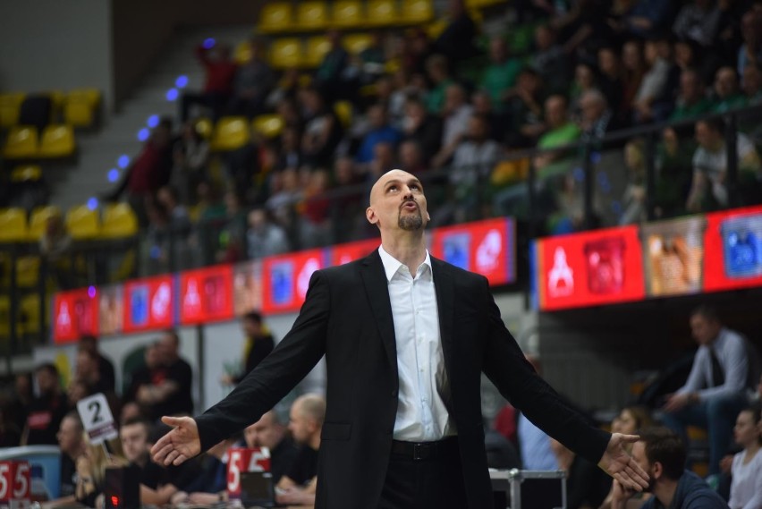 Žan Tabak, trener koszykarzy Stelmetu Enei BC Zielona Góra.