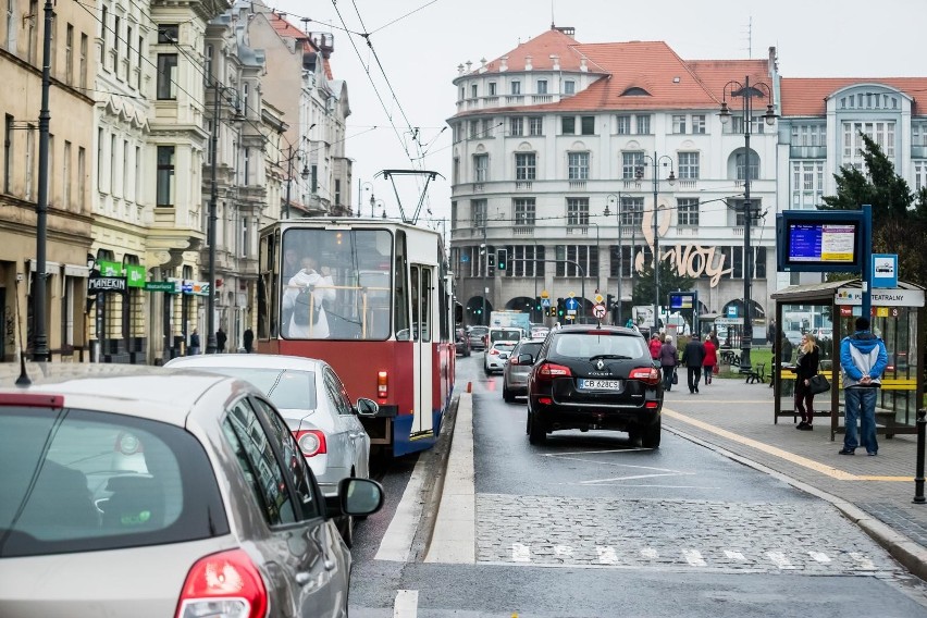 Na zdjęciu przystanek wiedeński na placu Teatralnym