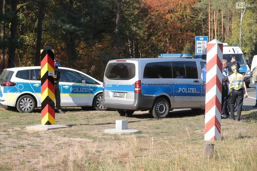 Policjanci z Niemiec i Polski ścigają porywacza. Specjalne ćwiczenia [ZDJĘCIA, WIDEO]