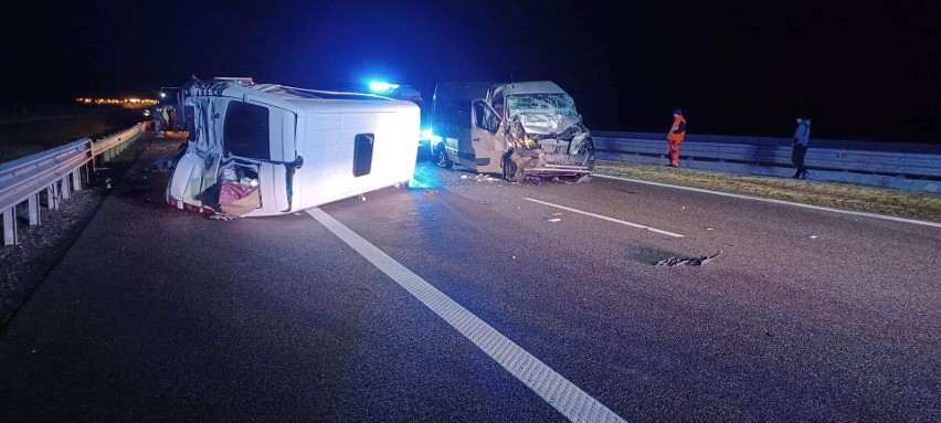 Wypadek na autostradzie A4 niedaleko Przemyśla. Rannych zostało 5 osób [ZDJĘCIA]
