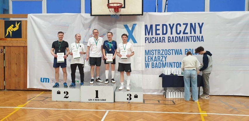 Badminton. Łukasz Wąsik zdobył trzy medale na X Mistrzostwach Polski Lekarzy (ZDJĘCIA)