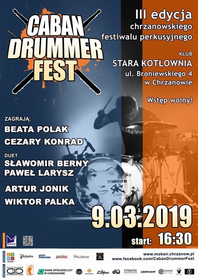 Chrzanów. Caban Drummer Fest 2019, czyli mocne walenie w bębny w Klubie „Stara Kotłownia”