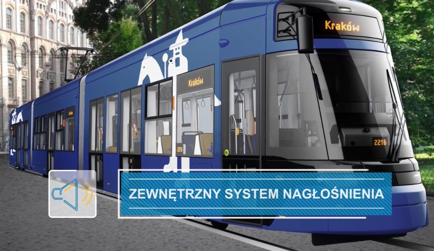 Tak będzie się prezentował nowy tramwaj w Krakowie od...