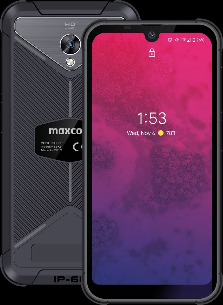 Maxcom MS572, czyli „pancerny” smartfon polskiego producenta. Jest wzmocniona obudowa, wodoodporność i… Android 9. Cena