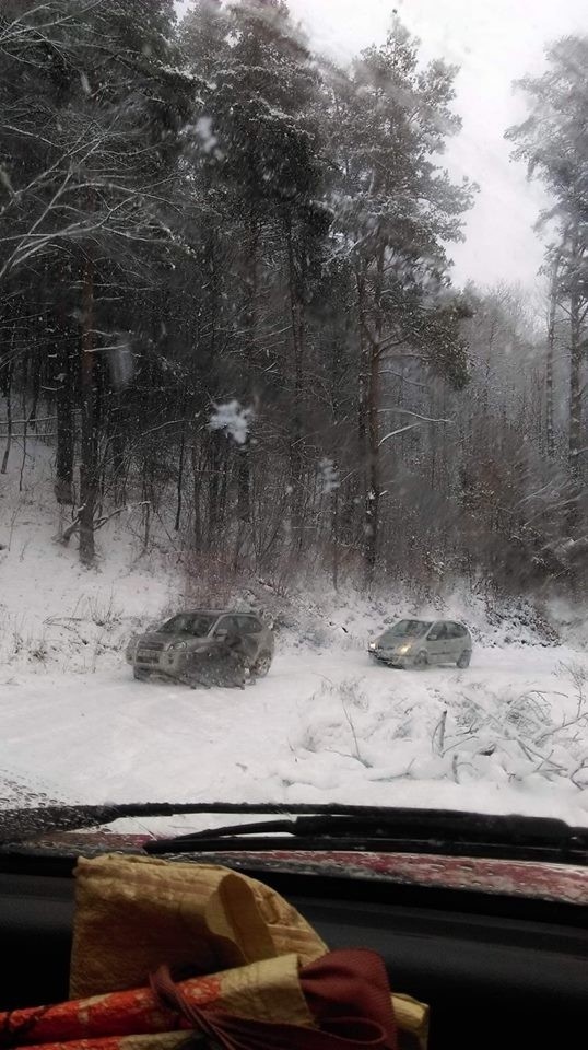 Zima na drogach małopolski zachodniej w obiektywie naszych...