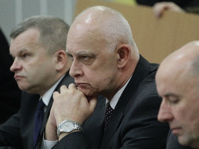 Jacek Piorunek, Jarosław Dworzański i Cezary Cieślukowski z zarządu województwa