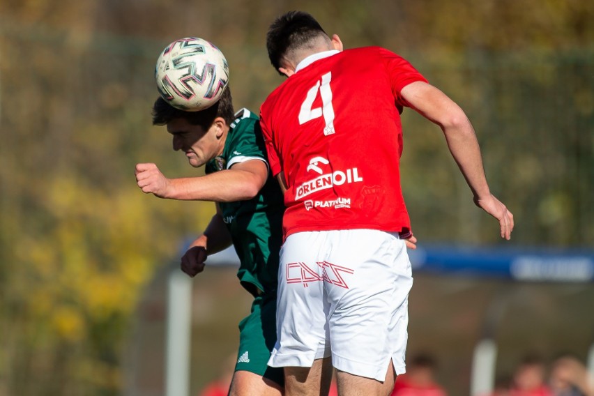 30.10.2021, Myślenice: Mecz CLJ U-18 Wisła Kraków - Śląsk...