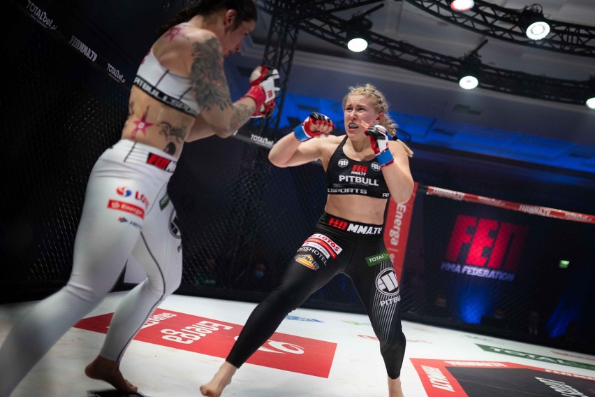 Izabela Badurek przegrała z Ukrainką Jekateriną Szakałową na gali Fight Exclusive Night. Zobacz zdjęcia 