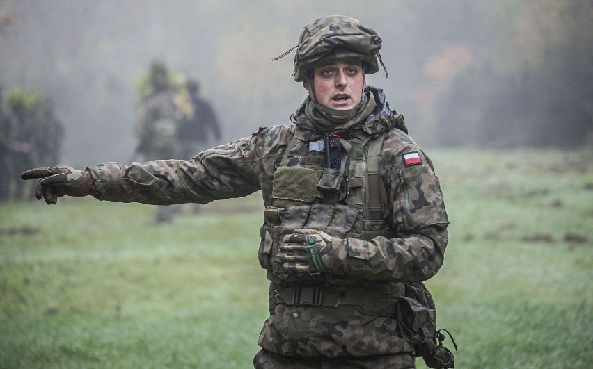 Na poligonie w Kretominie trwa szkolenie żołnierzy...