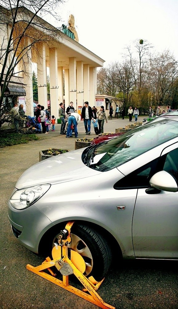 W niedzielę koło zoo strażnicy założyli dziesięć takich blokad