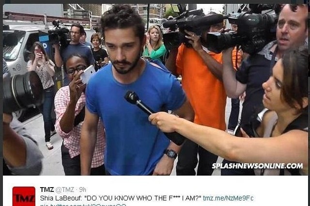 Shia LaBeouf (fot. screen z Twitter.com)