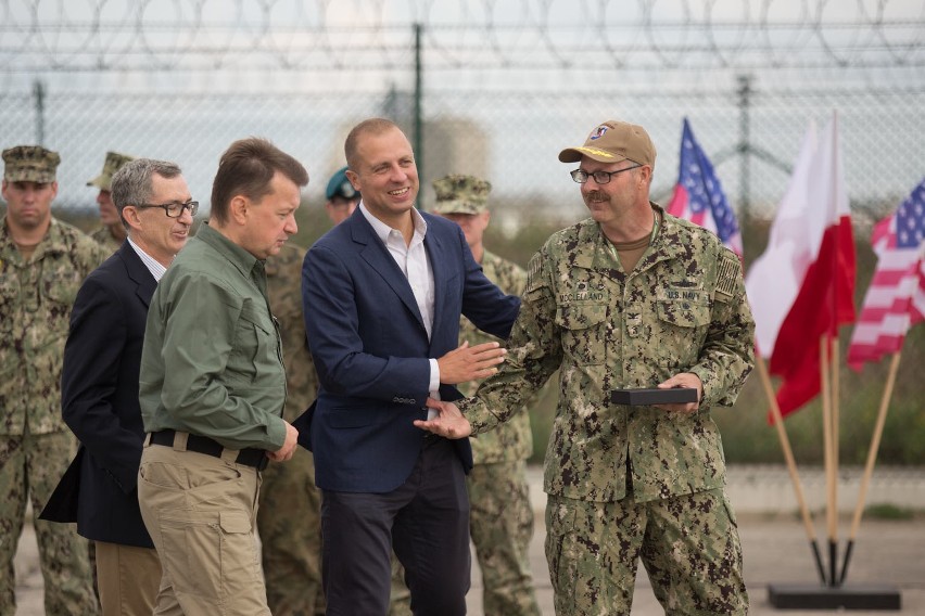 Minister Mariusz Błaszczak z wizytą w Redzikowie.